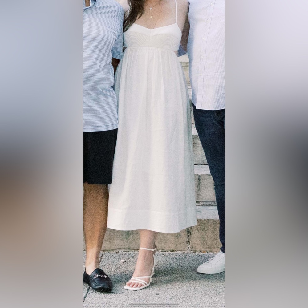 Zimmerman White Midi Dress